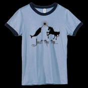 Just the tip... - Bella Women's Heather Ringer T-Shirt