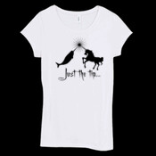 Just the tip... - Bella Women's Sheer Jersey Longer-Length T-Shirt