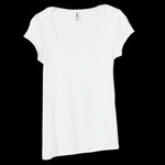 Bella Women's Sheer Rib Scoop Neck T-Shirt