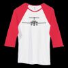 Bella Women's Baby Rib Contrast 3/4-Sleeve Raglan T-Shirt  Thumbnail