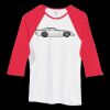 Bella Women's Baby Rib Contrast 3/4-Sleeve Raglan T-Shirt  Thumbnail